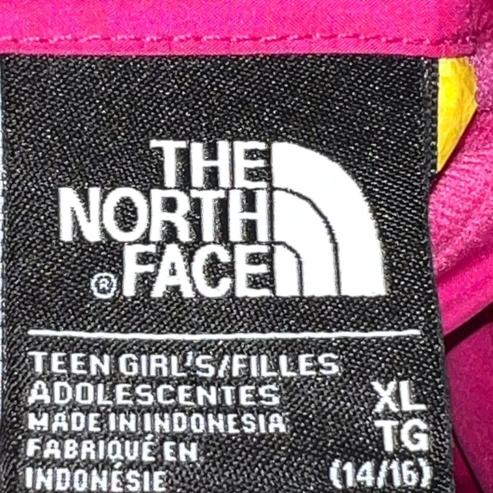 The North Face Girls Reversible Mossbud Zip Up Jacket Pink Size‎ XL(14/16)